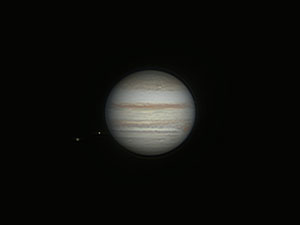 Jupiter et 2 lunes